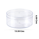 Willow Transparent Crystal Round Boxes  Food Dessert Gift Packaging Box 13.5x5Cms (200Pcs/Ctn) (Copy)
